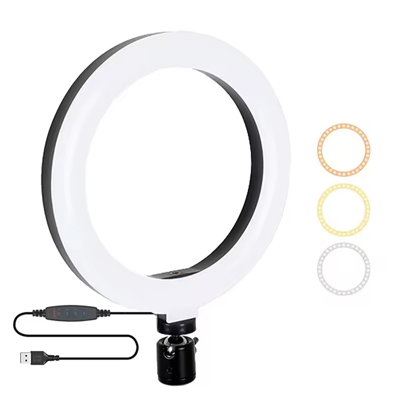 Quality Photography Lighting - إضاءة حلقية للسيلفي بحجم 16/26/33 سم،
