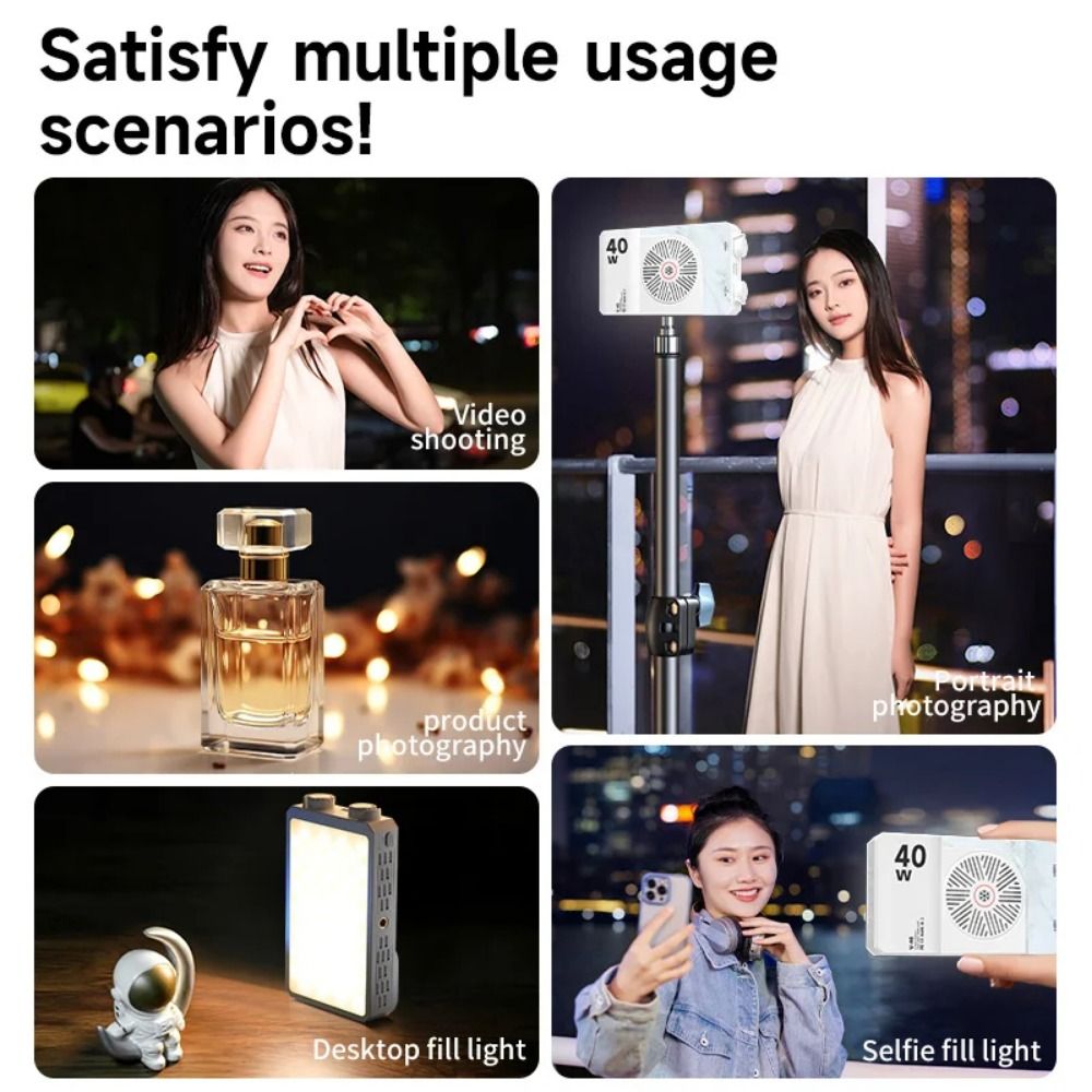 Photography Lighting Rgb - ضوء كاميرا LED RGB بقوة 40