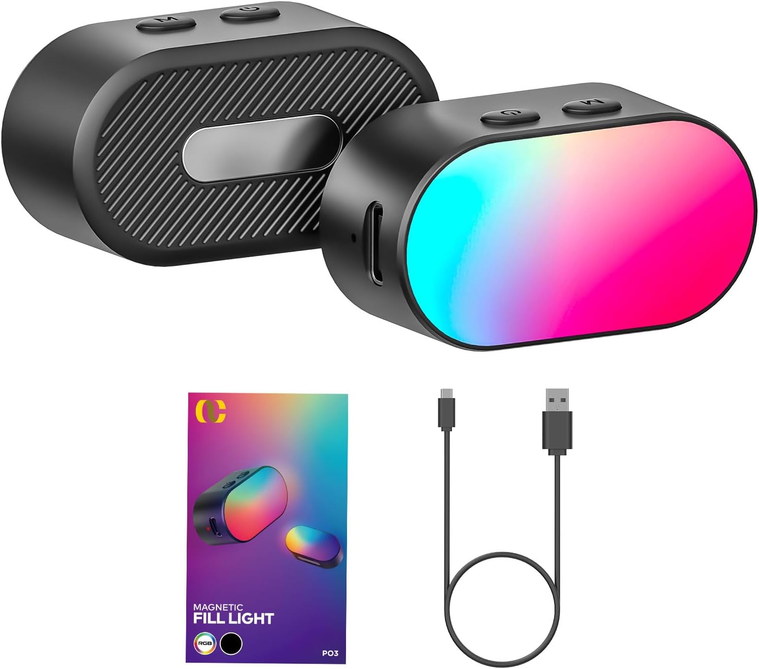 Photography Lighting Rgb - AOCHUAN Mini RGB المغناطيسي ملء الضوء