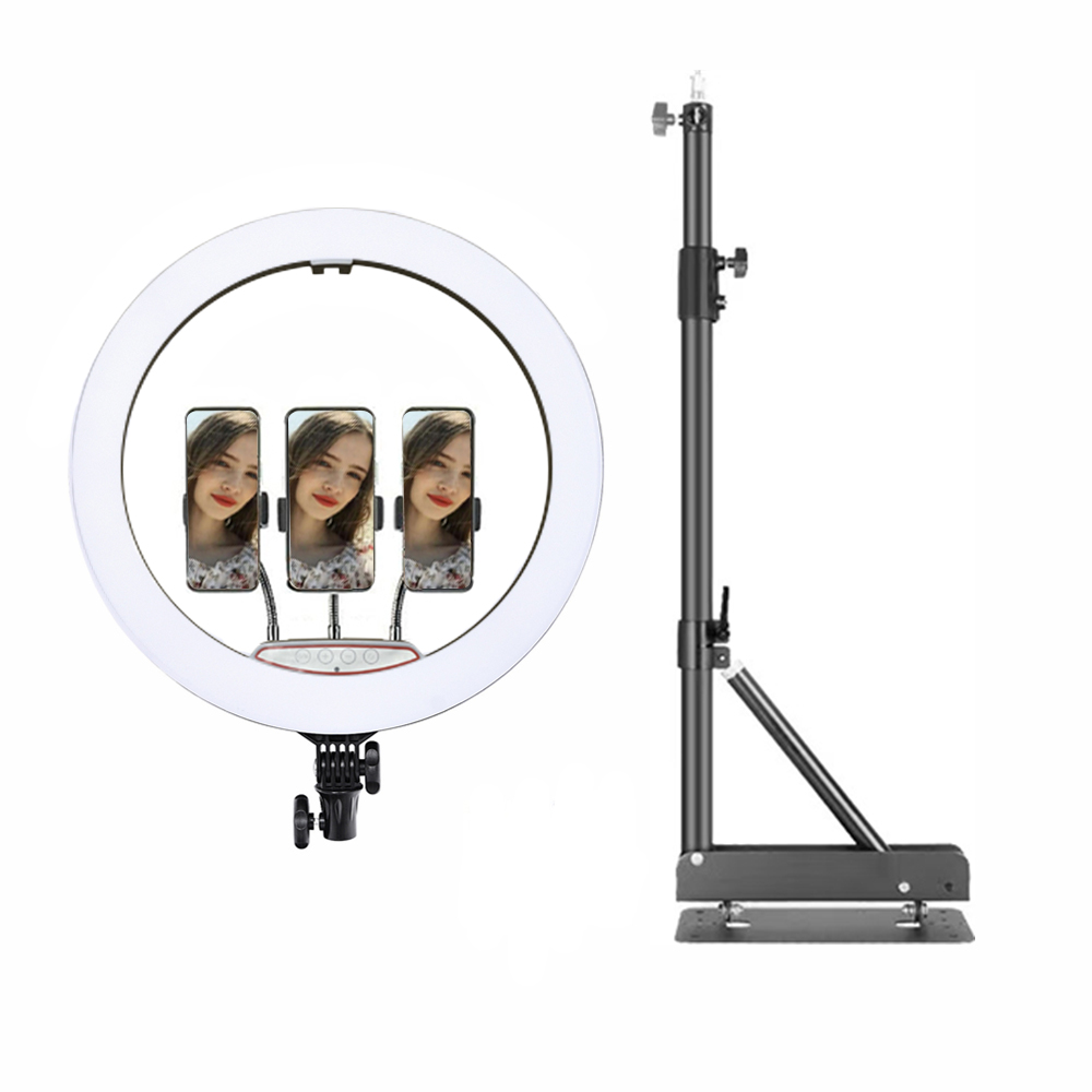 Photography Lighting Wall - إضاءة LED دائرية 18 بوصة مثبتة