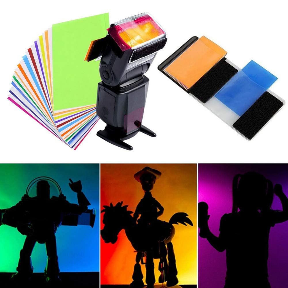 Photography Lighting Diy - طقم فلاتر إضاءة للكاميرا بـ 12