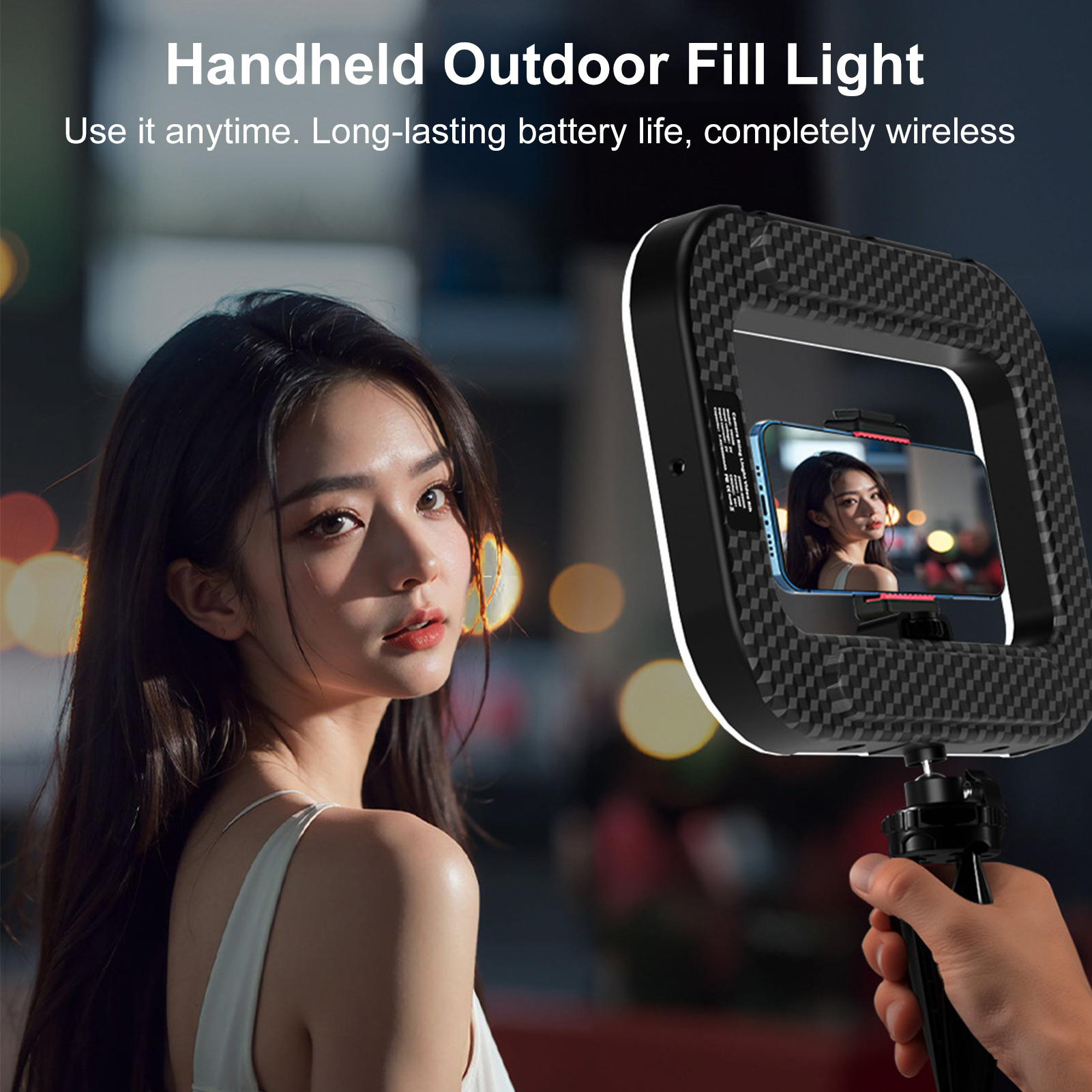 ضوء هاتف محمول قابل لإعادة الش - مراجعة Photography Lighting Circle وسعره