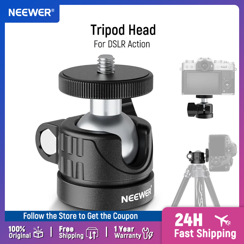 NEEWER رأس كروي صغير، محول ترك - مراجعة Photography Lighting Circle وسعره
