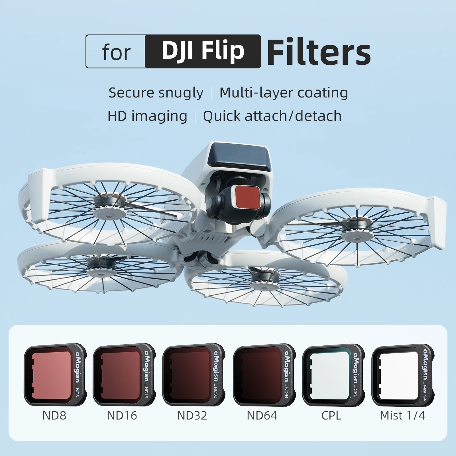 فلتر مناسب لطائرة DJI Flip بدو - مراجعة Photography Lighting Handheld وسعره