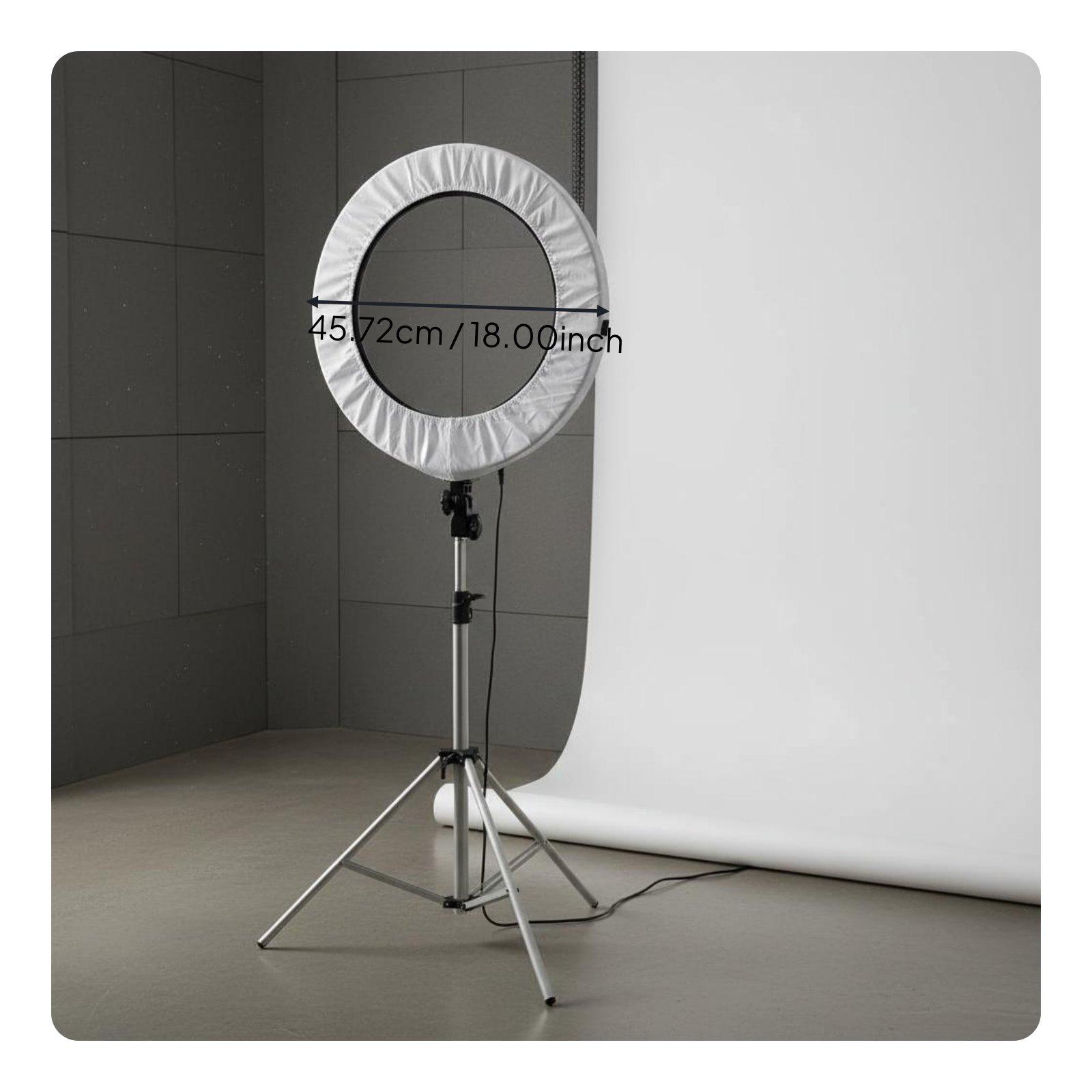 غطاء إضاءة للتصوير خفيف الوزن  - مراجعة Led Ring Light 18 وسعره