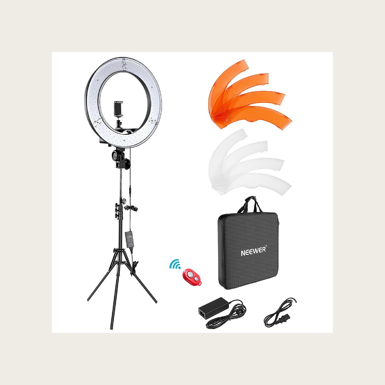 طقم إضاءة حلقية NEEWER RL‑18 م - مراجعة Photography Lighting Kit Neewer وسعره