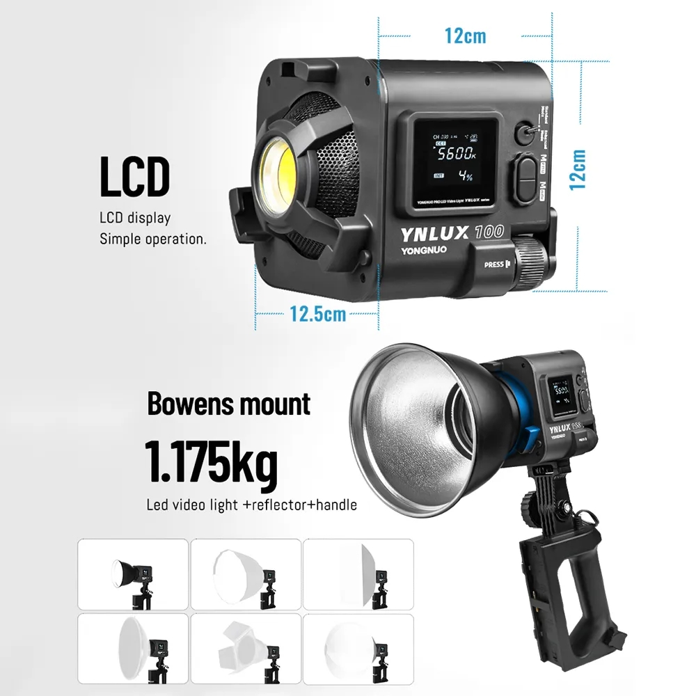 ضوء فيديو LED محمول باليد YONG - مراجعة Photography Of Lighting وسعره
