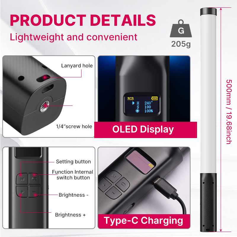 Ulanzi VL119 يده RGB الملونة ع - مراجعة Photography Lighting Rgb وسعره