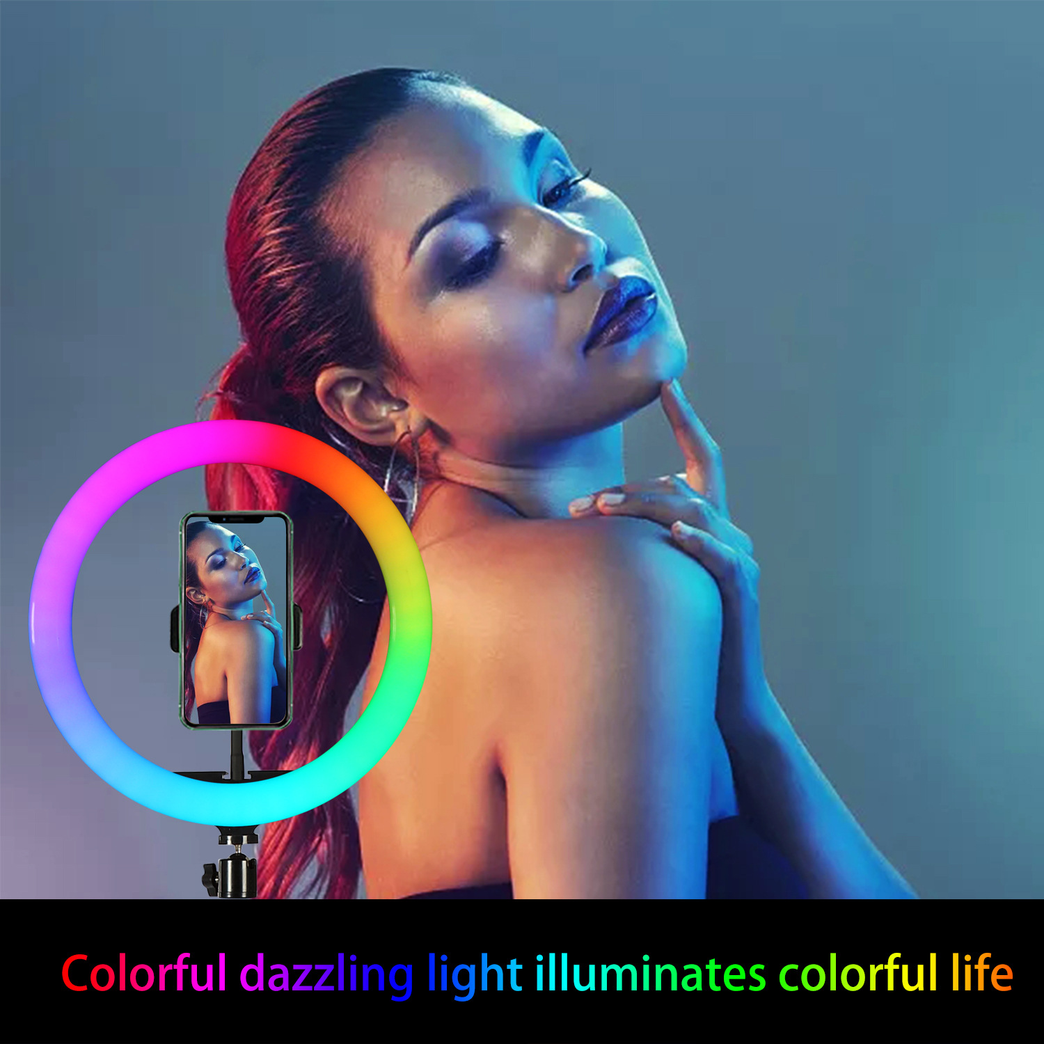 إضاءة حلقية RGB بقطر 10 بوصات  - مراجعة Photography Lighting Rgb وسعره