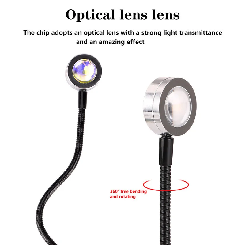 USB غروب الشمس مصباح إسقاط قوس - مراجعة Lighting In Photography Book وسعره