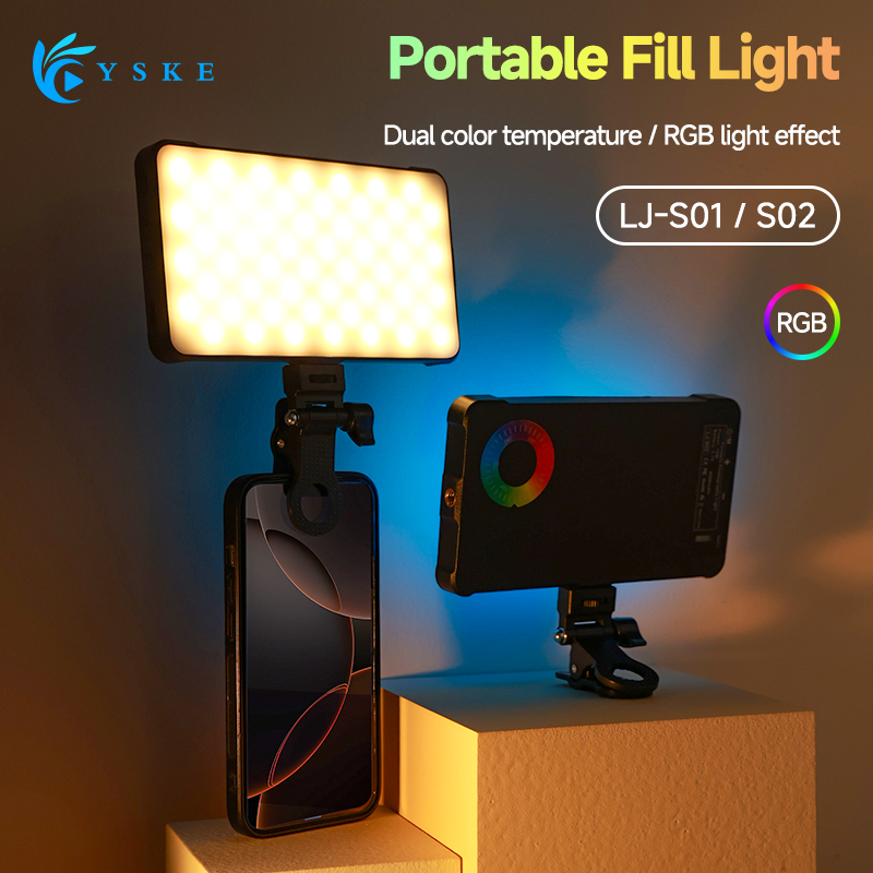 مشبك إضاءة الفيديو RGB LED للج - مراجعة Photography Lighting Game وسعره