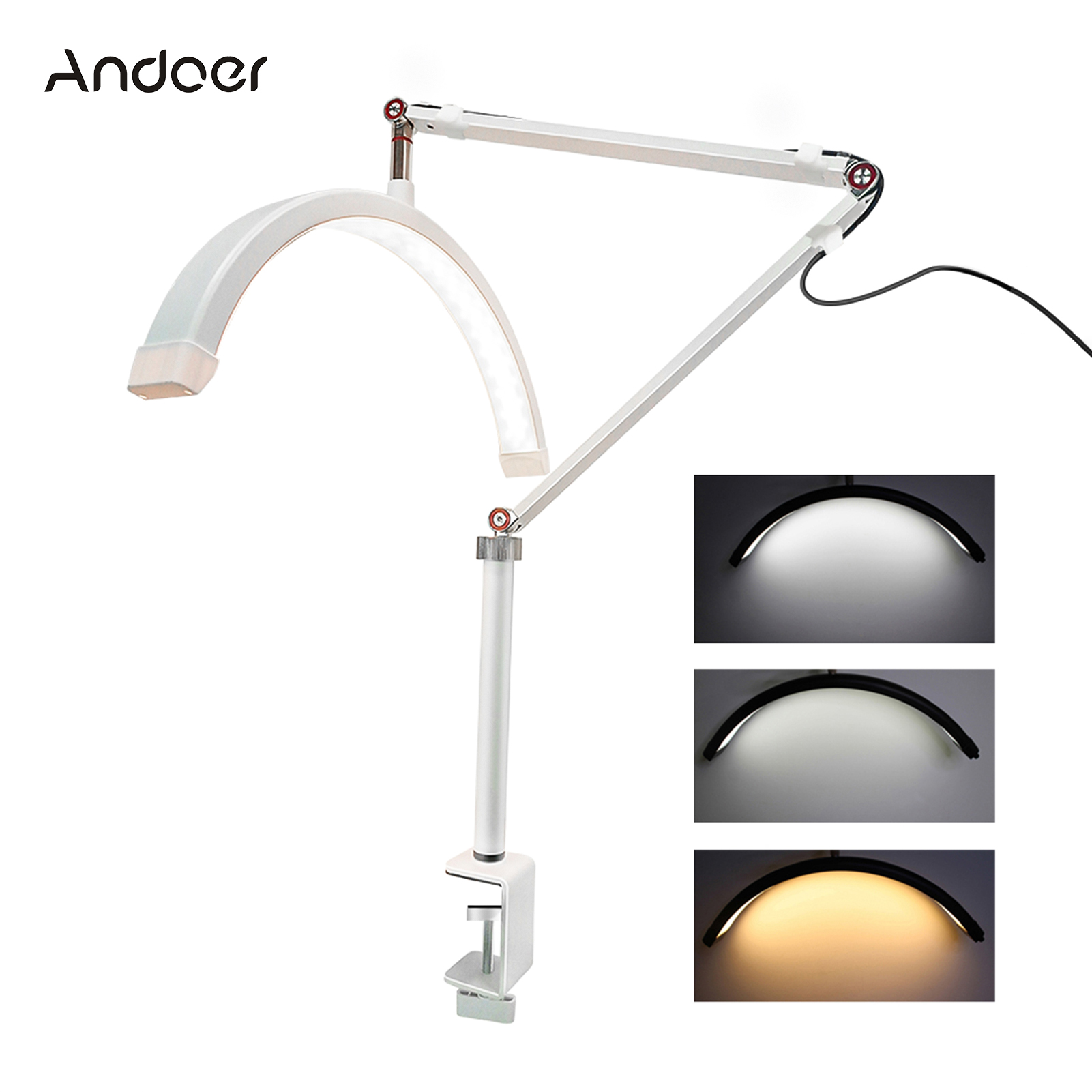 Andoer HD-M3X LED الفيديو الضو - مراجعة Photography Lighting Spotlight وسعره