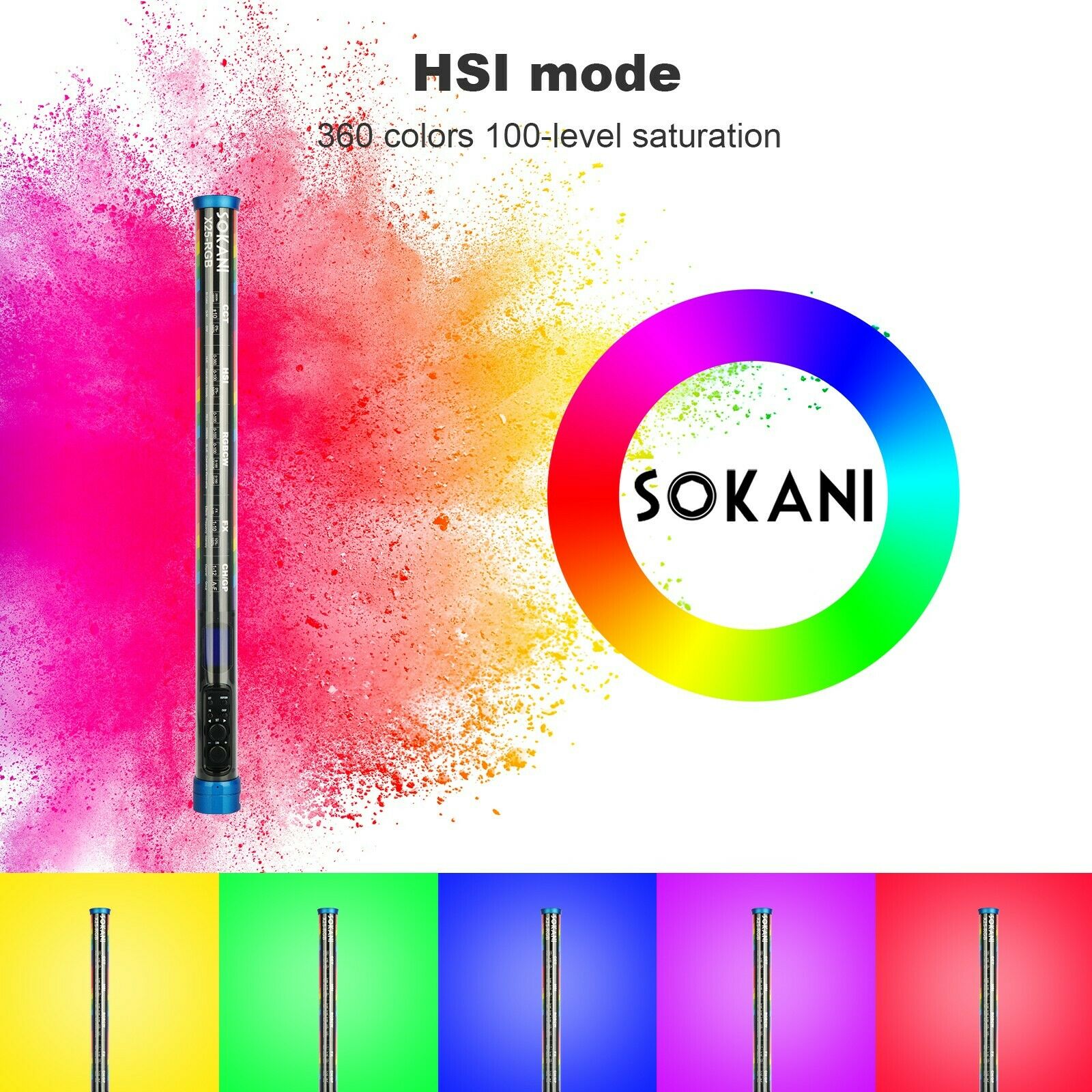 Sokani X25 RGB LED الفيديو الض - مراجعة Photography Lighting Rgb وسعره