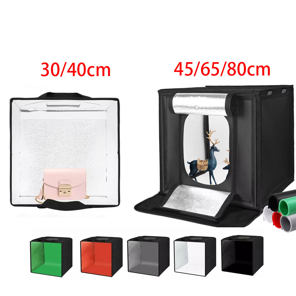 30/40/45 65 80 سنتيمتر التصوير - مراجعة Photography Lighting Kit With Backdrop وسعره