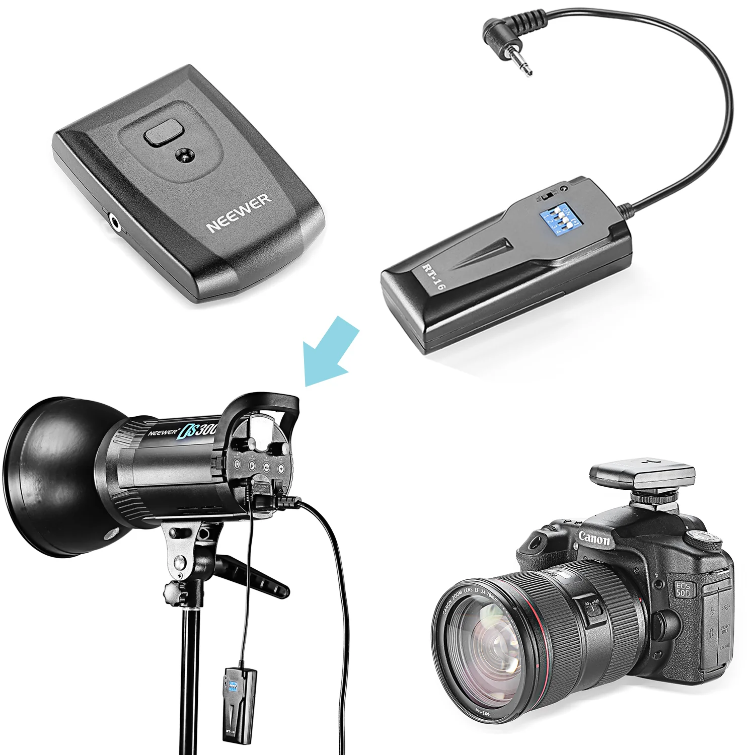 نيور RT-16 جهاز تحكم لاسلكي لت - مراجعة Photography Lighting Kit Neewer وسعره