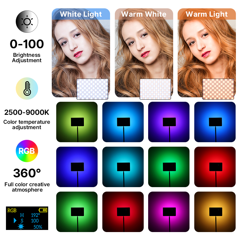 Ulanzi LT003 15W RGB Video Lig - مراجعة Photography Lighting Rgb وسعره