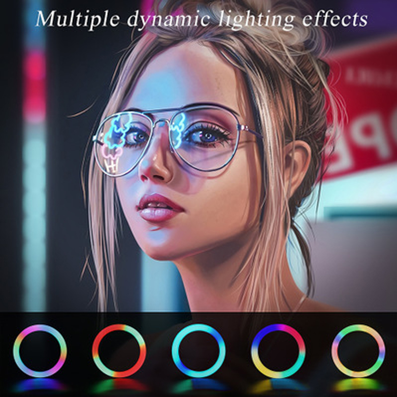 13 بوصة RGB Led Selfie مصباح م - مراجعة Photography Lighting Circle وسعره