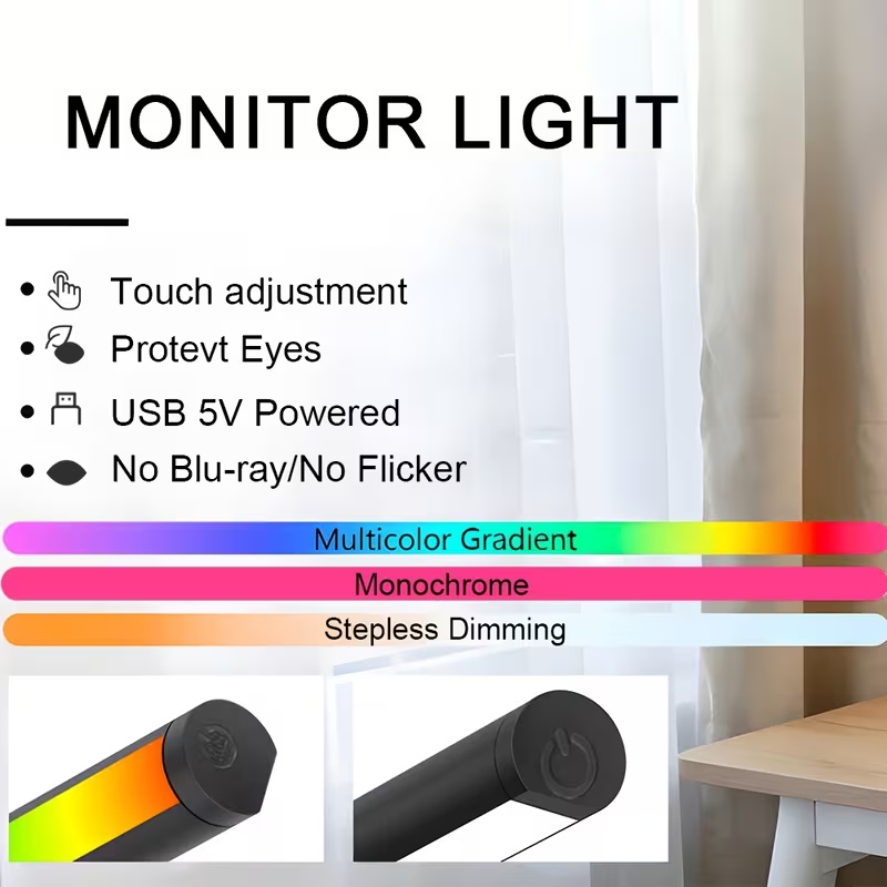 شريط إضاءة LED لشاشة الكمبيوتر - مراجعة Photography Lighting Game وسعره