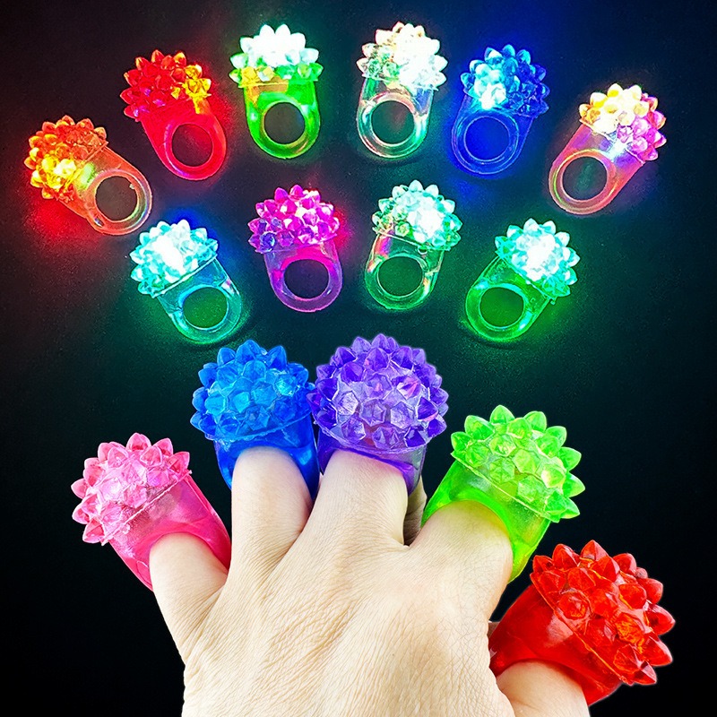 LED تضيء حلقة Bumpy خواتم وامض - مراجعة Led Ring Light 18 وسعره