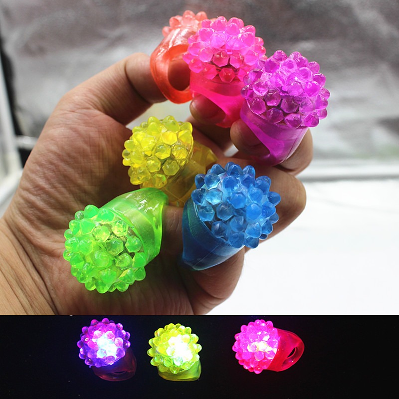 LED تضيء حلقة Bumpy خواتم وامض - مراجعة Led Ring Light 18 وسعره