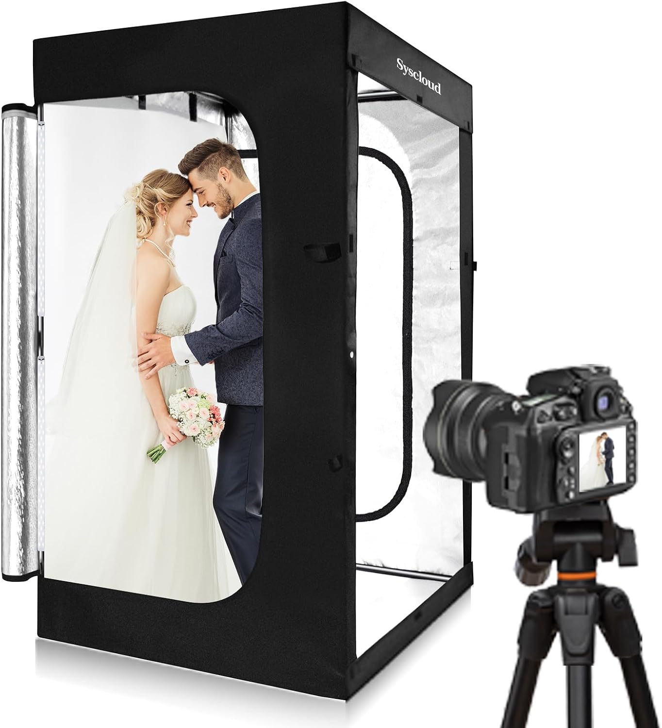 خيمة إضاءة LED قابلة للتعتيم ل - مراجعة Photography Lighting Kit With Backdrop وسعره