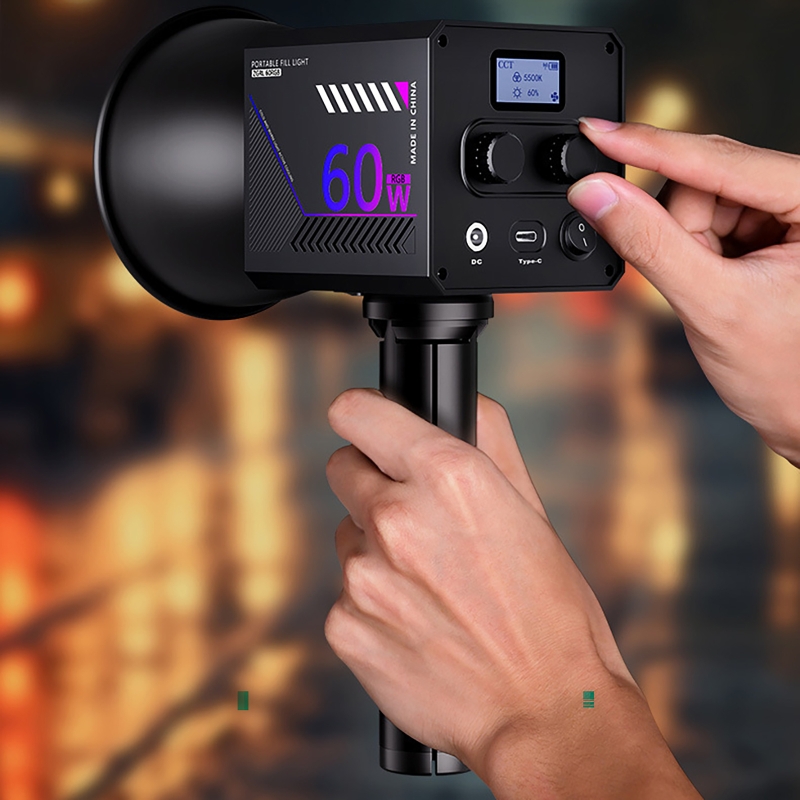 ضوء فيديو RGB بقوة 60 واط، إضا - مراجعة Photography Lighting Spotlight وسعره