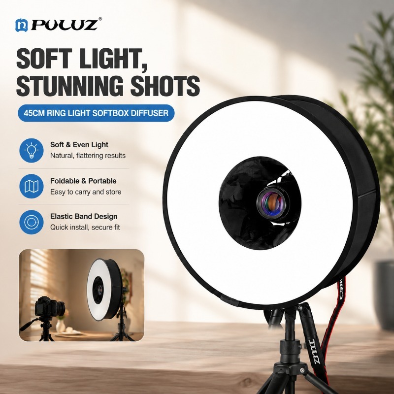 صندوق إضاءة قابل للطي بقطر 45  - مراجعة Photography Lighting Types وسعره