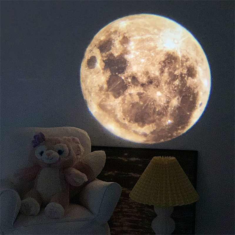 مصباح عرض المجرة والقمر أورورا - مراجعة Photography Lighting Diy وسعره