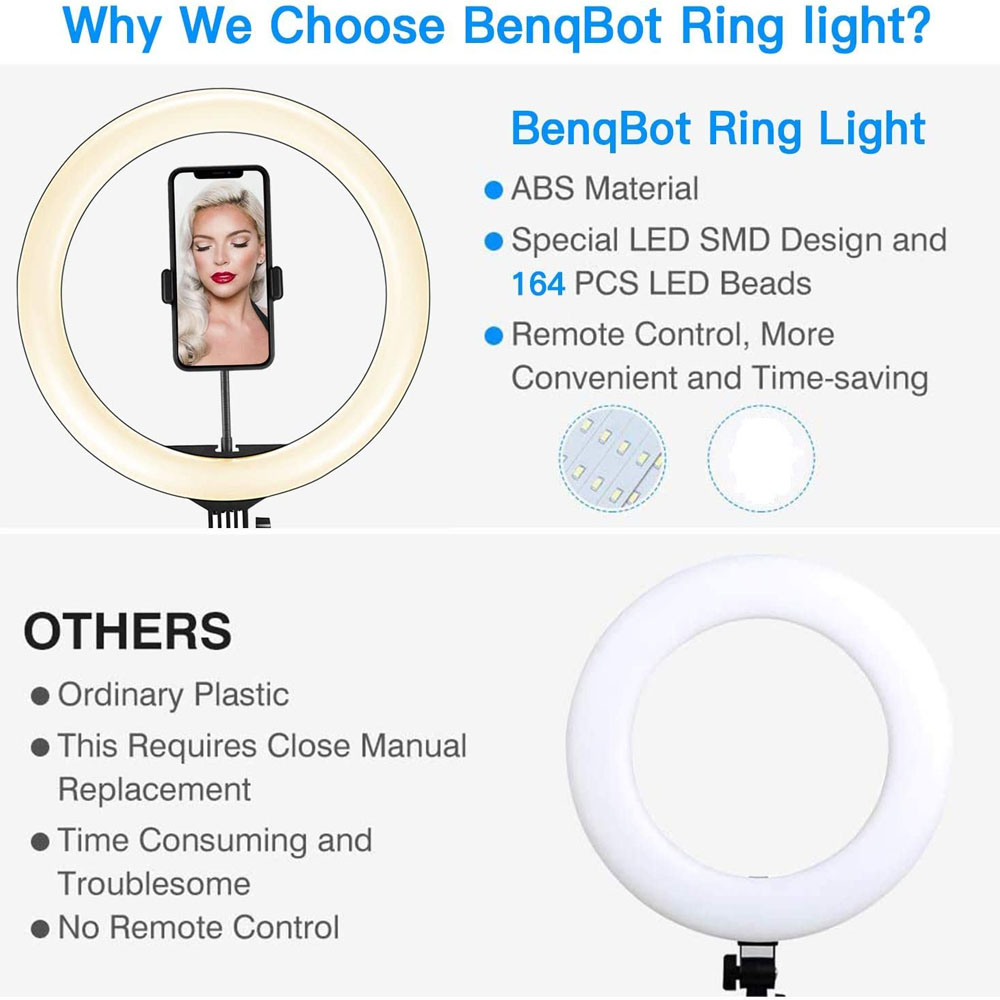 26 33 سنتيمتر أضواء الفيديو عك - مراجعة Photography Lighting Circle وسعره